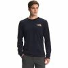 The North Face Long Sleeve The North Face Sleeve Hit Tee Men's -Winter Clothing Shop 101294 AVIATOR NAVY m