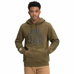 The North Face Himalayan Bottle Source Pullover Hoodie Men's -Winter Clothing Shop 101349 MILITARY OLIVE m