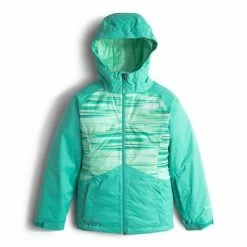 The North Face Brianna Insulated Girls' -Winter Clothing Shop 10135 ICE GREEN FAST STRP m