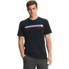 The North Face New USA Box Short Sleeve Tee Men's -Winter Clothing Shop 101400 AVIATOR NAVY m