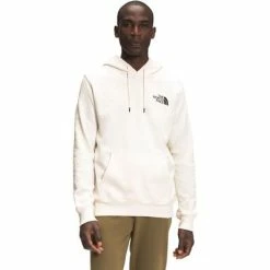 The North Face New Sleeve Hit Hoodie Men's -Winter Clothing Shop 101401 GARDENIA WHITE m