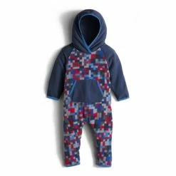 The North Face Infant Glacier One Piece -Winter Clothing Shop 10175 JAKE BLU PIXEL PRNT m