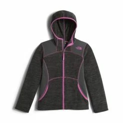 The North Face Viva Fleece Hoodie Girls' -Winter Clothing Shop 10179 TNF BLACK HEATHER m
