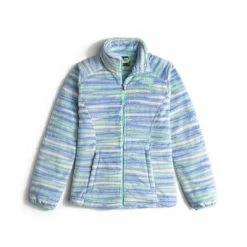 The North Face Osolita Jacket Girls' -Winter Clothing Shop 10194 GRPMST BLU WVY STRP m