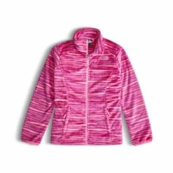 The North Face Osolita Jacket Girls' -Winter Clothing Shop 10194 RXBRY PNK WVY STRP m