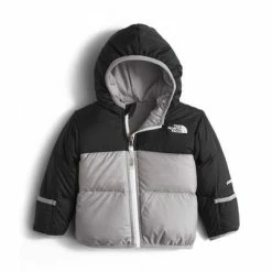 The North Face Reversible Moondoggy Jacket Infant -Winter Clothing Shop 10212 TNF BLKMTLLIC SLVR m