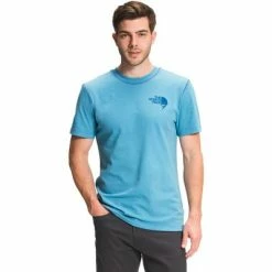 The North Face Dome Climb Short Sleeve Tee Men's -Winter Clothing Shop 103571 NIAGARA BLUE m