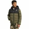 The North Face Moondoggy Down Hoodie Kids' -Winter Clothing Shop 103611 BRNTOLVGTNFBLK m