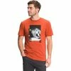 The North Face DNA Proud Graphic Short Sleeve T-Shirt Men's -Winter Clothing Shop 103624 BURNT OCHRE m