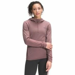 The North Face Wayroute Pullover Hoodie Women's -Winter Clothing Shop 103667 TWILIGHT MAUVE m