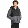 The North Face Reversible Mount Chimbo Full-Zip Hooded Jacket Boys' -Winter Clothing Shop 103748 ASPHALT GR HTHR m