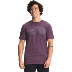 The North Face Half Dome Tri-Blend Short Sleeve Tee Men's -Winter Clothing Shop 103938 BLACKBRRYWNEHTR m