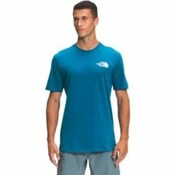 The North Face Box NSE Short Sleeve Tee Men's -Winter Clothing Shop 104487 BANFF BLUE m