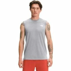 The North Face Wander Sleeveless Shirt Men's -Winter Clothing Shop 105522 MELD GREY HEATHER m