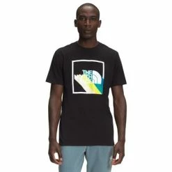 The North Face Short Sleeve Shadow Box Tee Men's 5 The North Face Short Sleeve Shadow Box Tee Men's -Winter Clothing Shop 105526 TNF BLACK m
