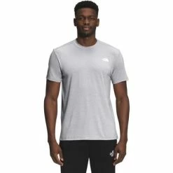 The North Face Wander Short Sleeve Shirt Men's 7 The North Face Wander Short Sleeve Shirt Men's -Winter Clothing Shop 105529 MELD GREY HEATHER m