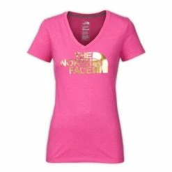 The North Face Short-Sleeve Half-Dome V-Neck Tee Women's - New Fit -Winter Clothing Shop 10905 RSPBRRYRSHTHRGLDFL m