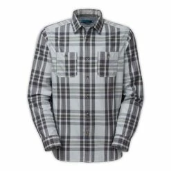 The North Face Long-Sleeve Boulder George Shirt Men's -Winter Clothing Shop 10916 HRGRHTRGRPHTGRYHTHR m