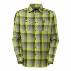 The North Face Long-Sleeve Cumberland Shirt Men's -Winter Clothing Shop 11087 FIREFLY GREEN m