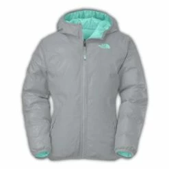 The North Face Reversible Moondoggy Jacket Girls' 7 The North Face Reversible Moondoggy Jacket Girls' -Winter Clothing Shop 11129 SURF GREEN m