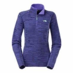 The North Face Novelty Glacier 1/4-Zip Jacket Women's 7 The North Face Novelty Glacier 1/4-Zip Jacket Women's -Winter Clothing Shop 11166 STRRY PRPL STRIAPRNT m