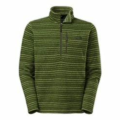 The North Face Novelty Gordon Lyon 1/4-Zip Men's -Winter Clothing Shop 11174 BLK INK GRN STRIPE m