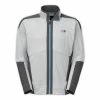 The North Face Ampere Grid Full-Zip Jacket Men's -Winter Clothing Shop 11208 MONUMENT GREY HEATH m