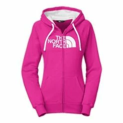 The North Face Half Dome Full-Zip Hoodie Women's 10 The North Face Half Dome Full-Zip Hoodie Women's -Winter Clothing Shop 11223 LUMINOUS PINKTNFWHT m
