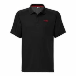 The North Face Short Sleeve Horizon Polo Men's -Winter Clothing Shop 11421 TNF BLACK m
