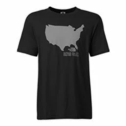 The North Face Backyard USA T-Shirt Men's -Winter Clothing Shop 11449 TNF BLACK m