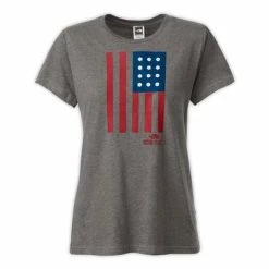 The North Face Backyard American Flag Tee Women's 7 The North Face Backyard American Flag Tee Women's -Winter Clothing Shop 11450 HEATHER GREY m