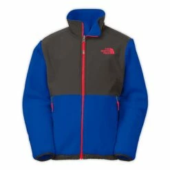 The North Face Denali Jacket Boys' -Winter Clothing Shop 11729 RMNSTRBLUGRPHTGRY m