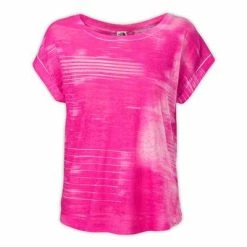 The North Face Kokomo Burnout Short-Sleeve Women's -Winter Clothing Shop 11743 GLO PINK m