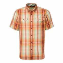 The North Face Short-Sleeve Delridge Shirt Men's 7 The North Face Short-Sleeve Delridge Shirt Men's -Winter Clothing Shop 11783 TOPAZ ORANGE m