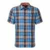The North Face Short-Sleeve Alcoasta Shirt Men's -Winter Clothing Shop 11787 CLEAR LAKE BLUE m