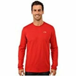 The North Face Long-Sleeve Crew Men's -Winter Clothing Shop 12036 TNF RED m