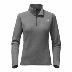 The North Face Glacier 1/4 Zip Fleece Women's -Winter Clothing Shop 2712 TNF DARK GREY HTHR m
