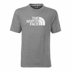 The North Face Short Sleeve Half Dome Tee Men's -Winter Clothing Shop 2841 HTHR GRYTNF WHITE m