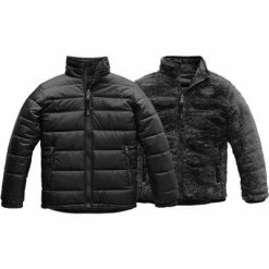 The North Face Reversible Mount Chimborazo Jacket Boys' -Winter Clothing Shop 37005 TNF BLKTNF BLK m