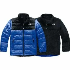 The North Face Reversible Mount Chimborazo Jacket Boys' -Winter Clothing Shop 37005 TNF BLUE m