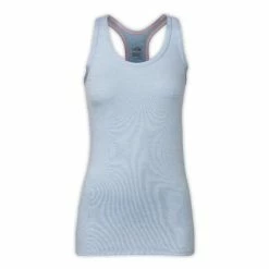 The North Face T Lite Tank Women's -Winter Clothing Shop 7521 POWDER BLUE HEATHER m