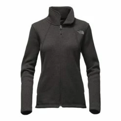 The North Face Crescent Full Zip Fleece Women's -Winter Clothing Shop 7792 TNF BLACK HEATHER m