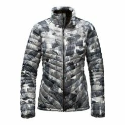 The North Face ThermoBall Full-Zip Jacket Women's -Winter Clothing Shop 7816 TNF BLK SWASHED PRT m