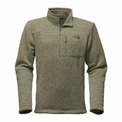 The North Face Gordon Lyons 1/4 Zip Fleece Men's -Winter Clothing Shop 7827 DEEP LICHEN GRN HTHR m