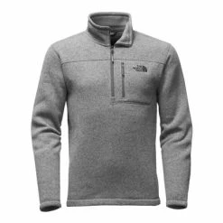 The North Face Gordon Lyons 1/4 Zip Fleece Men's -Winter Clothing Shop 7827 TNF MEDIUM GRY HTHR m