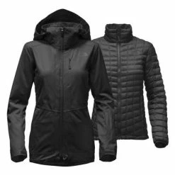 The North Face Thermoball Snow Triclimate Parka Women's -Winter Clothing Shop 7962 TNF BLACK m