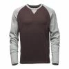 The North Face Long Sleeve Copperwood Crew Men's -Winter Clothing Shop 8096 ROOT BRN HZINC GR H m