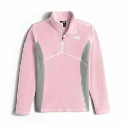 The North Face Glacier 1/4 Zip Fleece Girls' 8 The North Face Glacier 1/4 Zip Fleece Girls' -Winter Clothing Shop 8142 COY PINK m