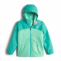 The North Face Warm Storm Jacket Girls' -Winter Clothing Shop 8143 ICE GREEN m