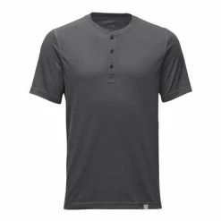 The North Face Short-Sleeve Crag Henley Men's 11 The North Face Short-Sleeve Crag Henley Men's -Winter Clothing Shop 8153 TNF DARK GREY HTHR m